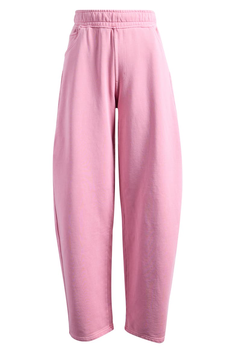 Ryan Cotton Barrel Sweatpants, Alternate, color, CLAY PINK