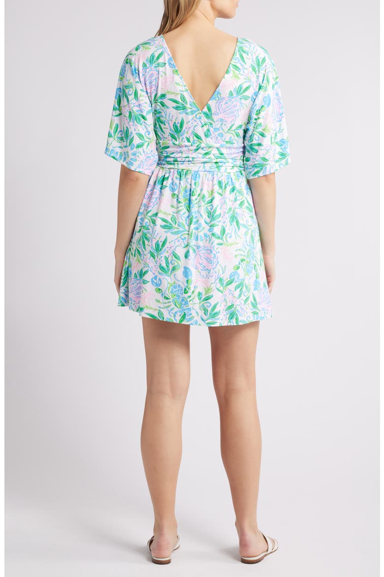 Parigi Floral Knit Skort Romper, Alternate, color, RESORT WHITE JUST A PINCH