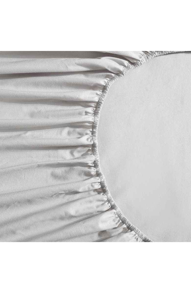 Calvin Klein 200 Thread Count Cotton Percale Sheet Set, Alternate, color, Light / Medium Grey