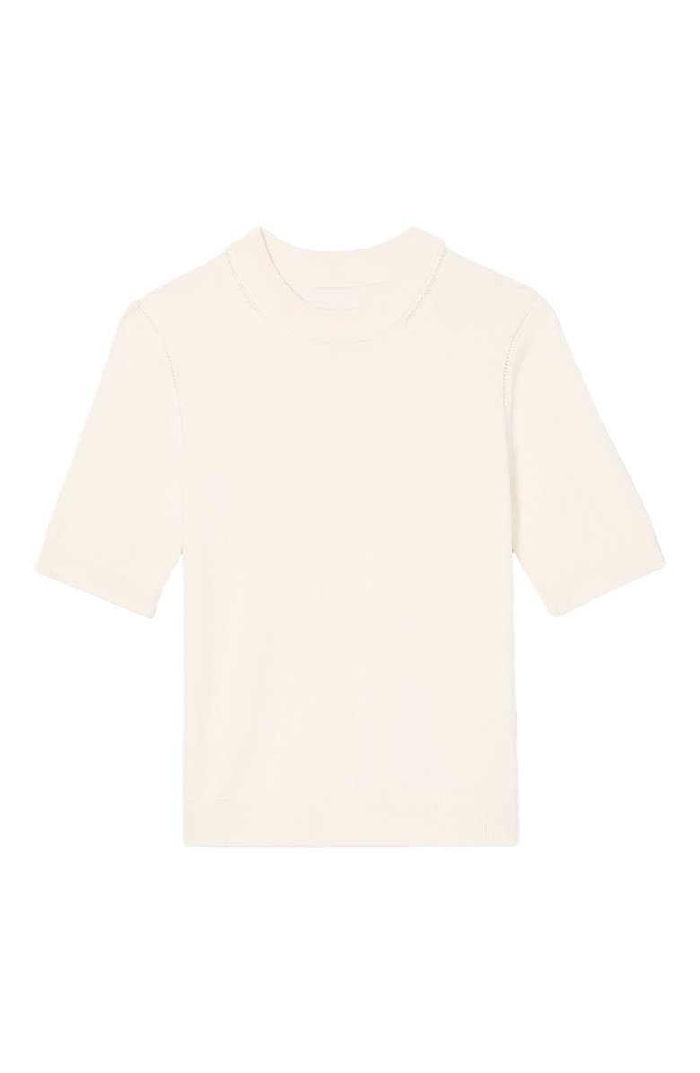 M.M.LaFleur Becca Pointelle Tee - Cotton Silk Knit, Alternate, color, 