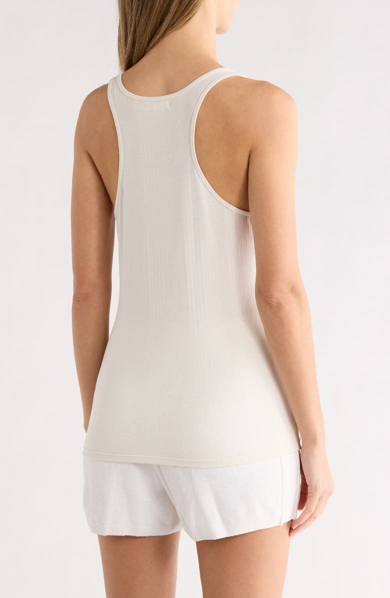 NORDSTROM RACK 2-Pack Rib Tank, Alternate, color, Ivory Egret- Grey Heather