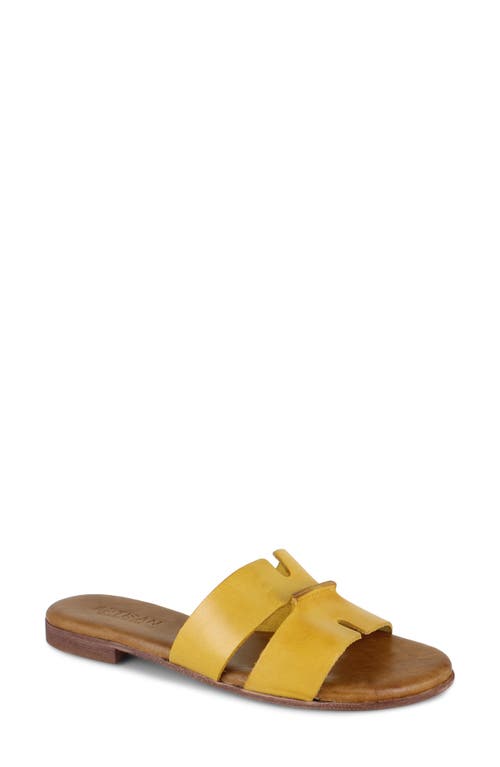 Artisan Crafted By Zigi Allony Leather Flat In Brown