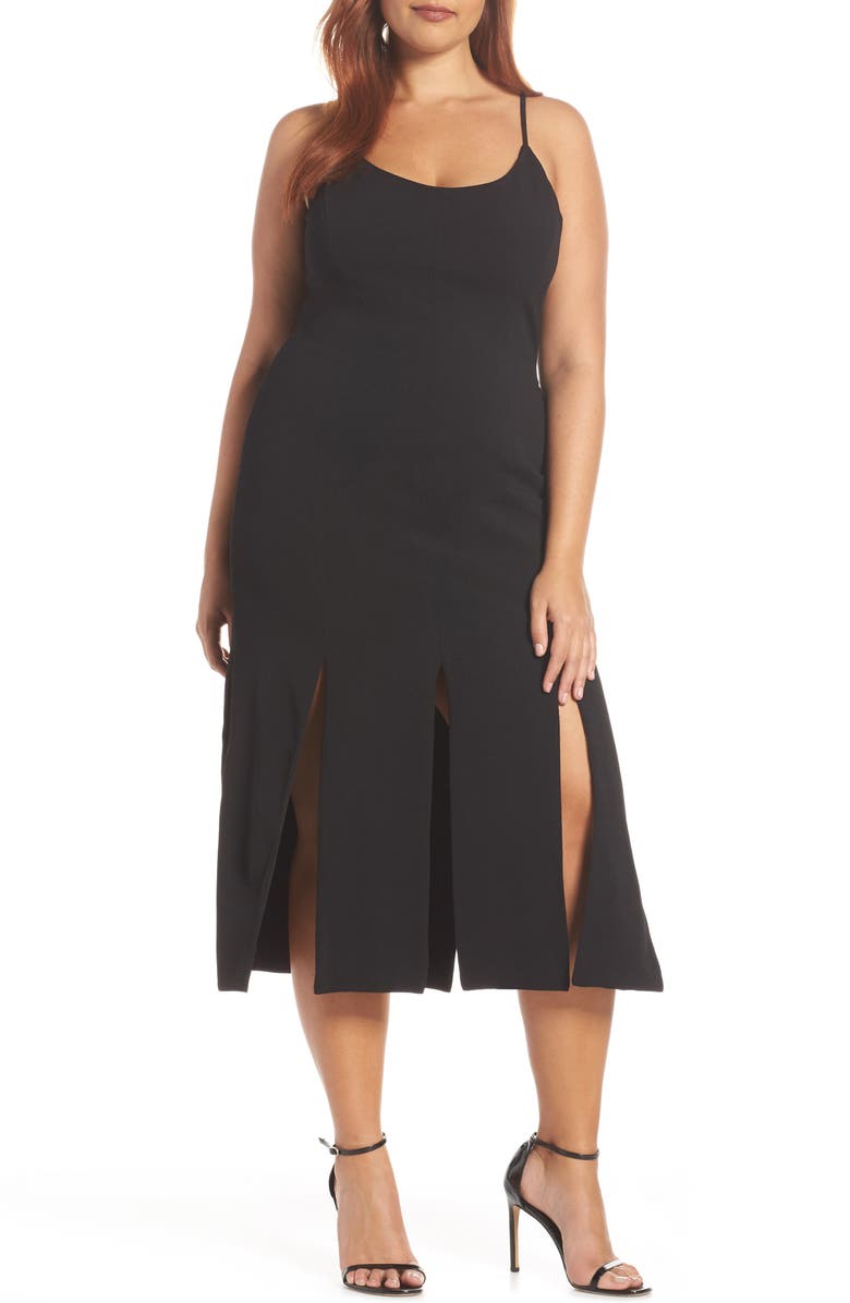 Dress the Population Devon Midi Dress, Alternate, color,