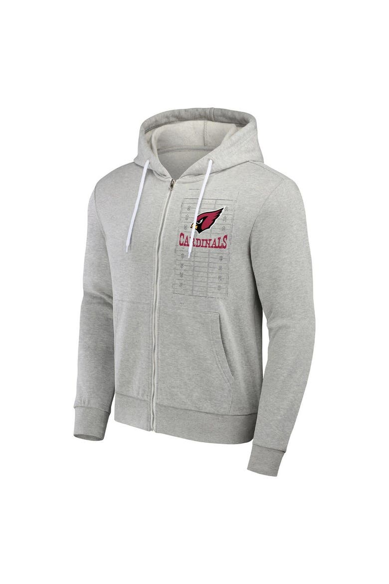 Men's NFL x Darius Rucker Collection by Fanatics Heather Gray Arizona Cardinals Domestic Full-Zip Hoodie, Alternate, color, Heather Gray