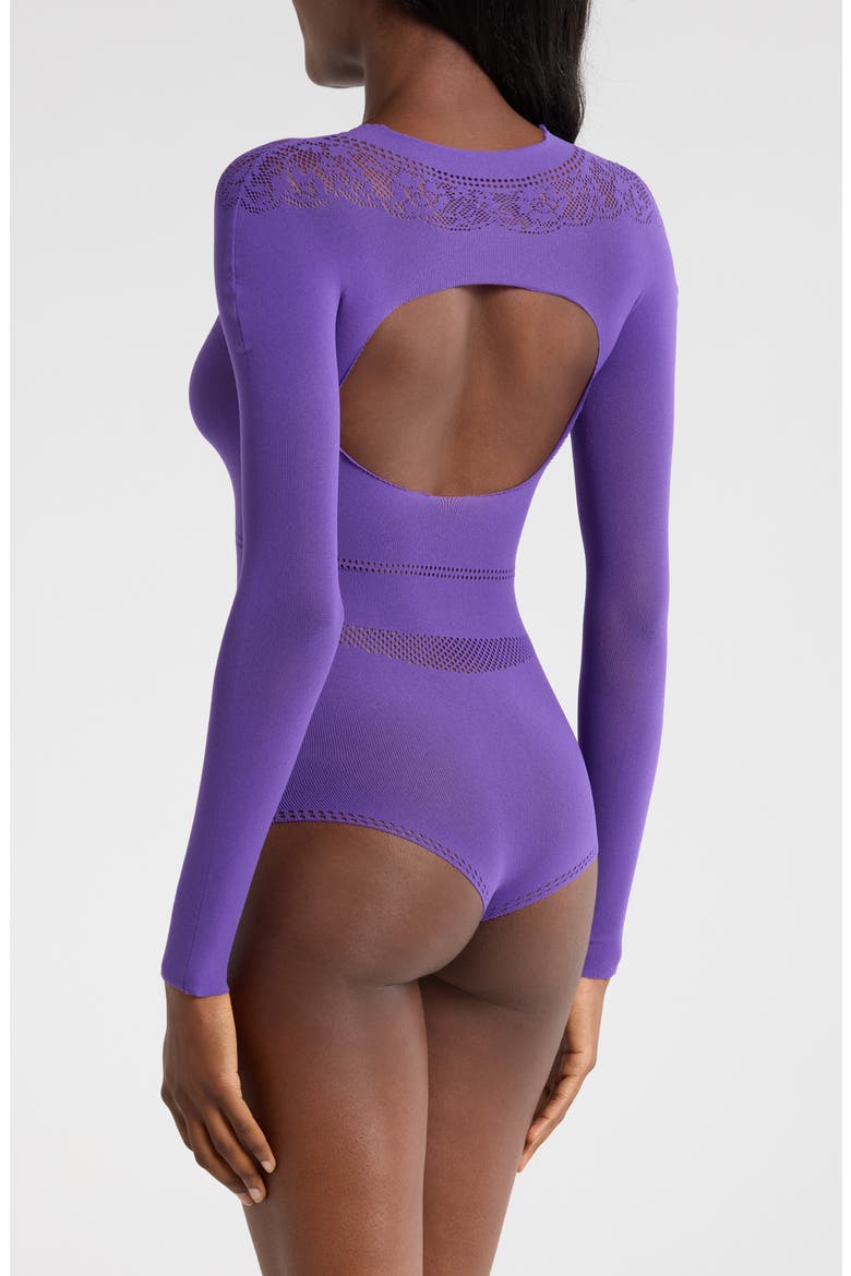 Matilda Long Sleeve Teddy, Alternate, color, PURPLE
