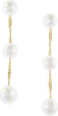 EFFY 14K Gold Freshwater Pearl Drop Earrings