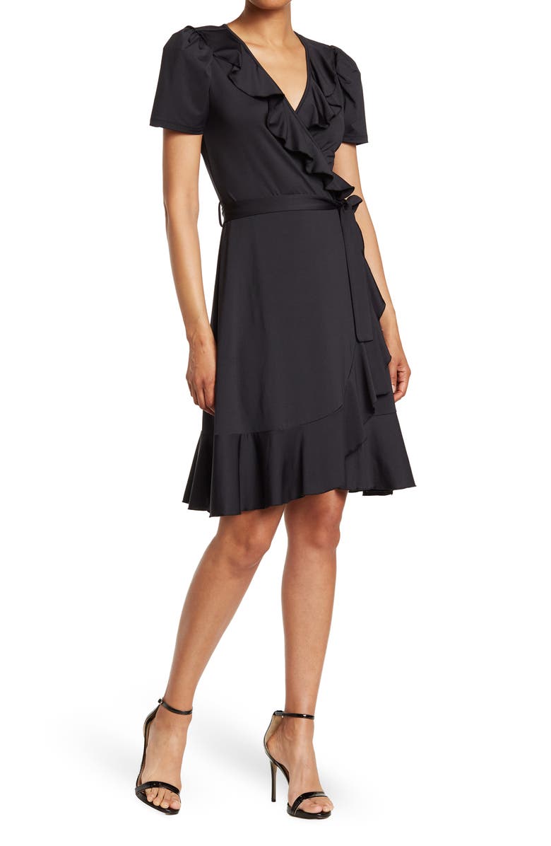 Love By Design Viola Faux Wrap Mini Dress, Main, color,