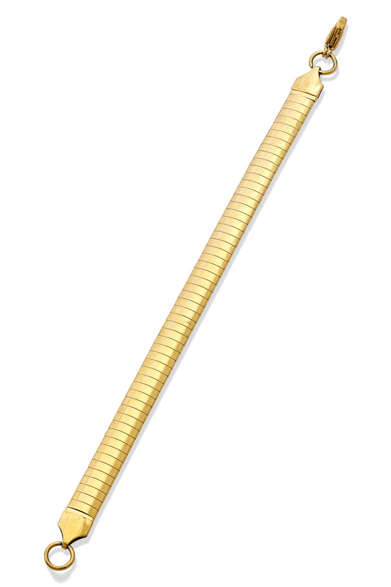 Omega Line Cocoon Chain Bracelet, Main, color, GOLD