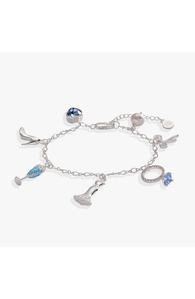 Alex and Ani 'Future Mrs.' Mother of Pearl Charm Bangle, Main, color, Gold
