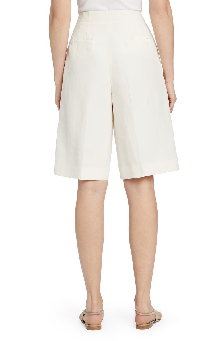 Lafayette 148 New York Ryerson Silk & Linen Bermuda Shorts, Alternate, color,
