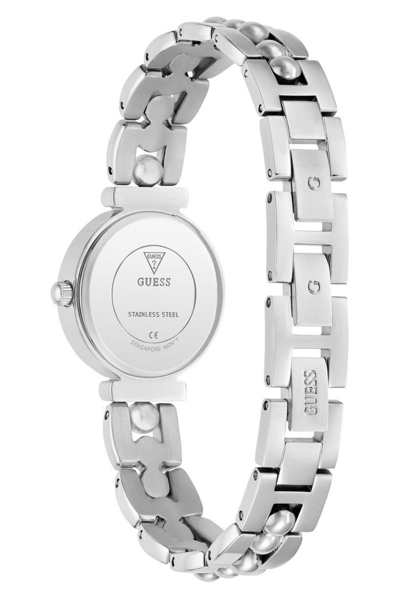 Leena Bracelet Watch, 26mm, Alternate, color, WHITE/ SILVER