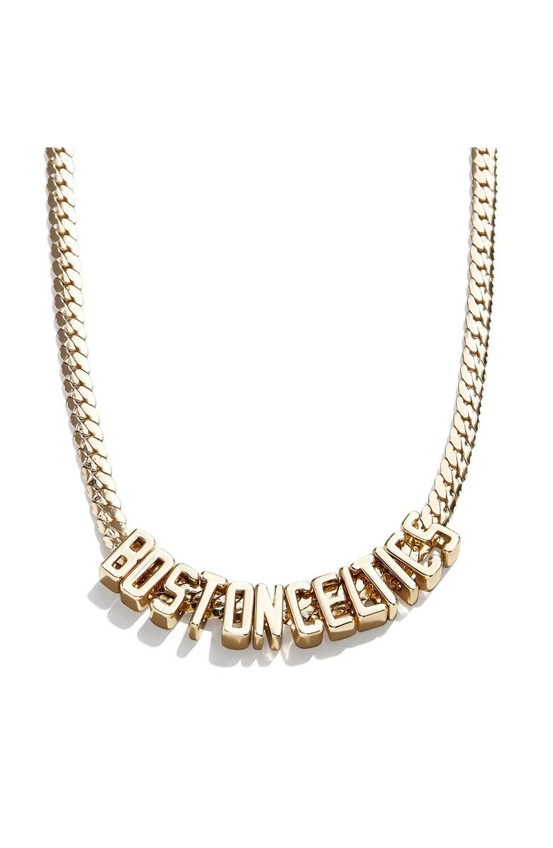 BaubleBar Boston Celtics Team Chain Necklace, Alternate, color, 