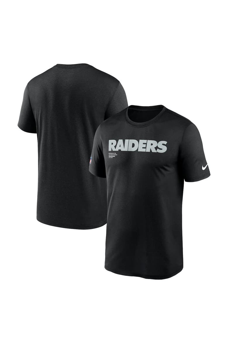 Men's Nike Black Las Vegas Raiders Sideline Legend Performance T-Shirt, Main, color, Black