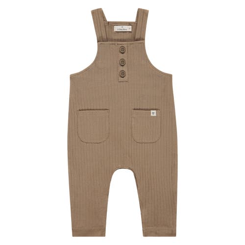 Babyface Ribbed Dungaree In Brown