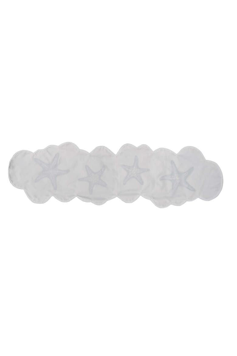 Vintage Shells Collection Machine Washable Novelty Shaped Table Runner 14" x 51", Alternate, color, Beige