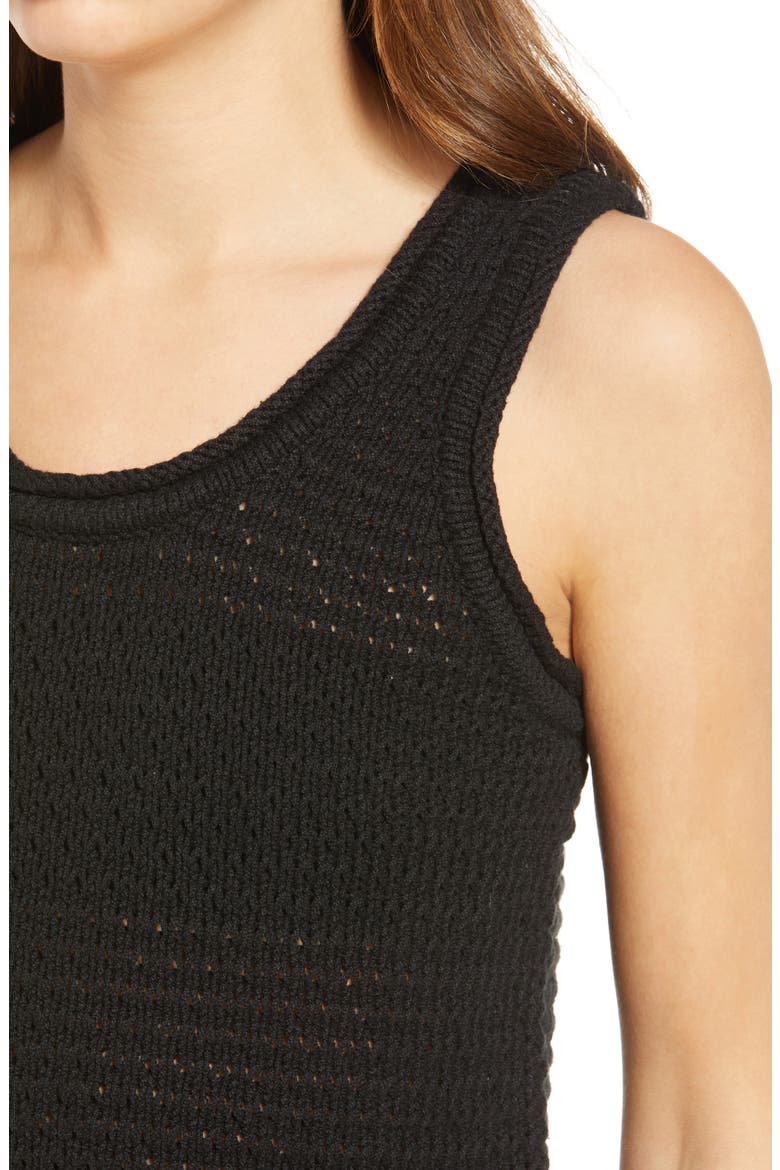 Women's Fairview Sweater Tank, Alternate, color, TRUE BLACK