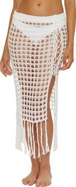 Becca Venica Open Knit Cover-Up Skirt
