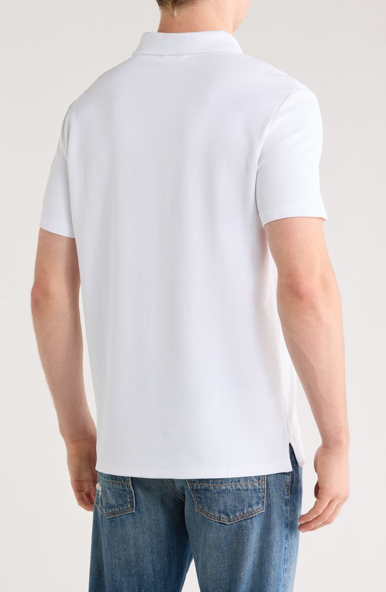 Calvin Klein Micro Waffle Johnny Collar Top, Alternate, color,