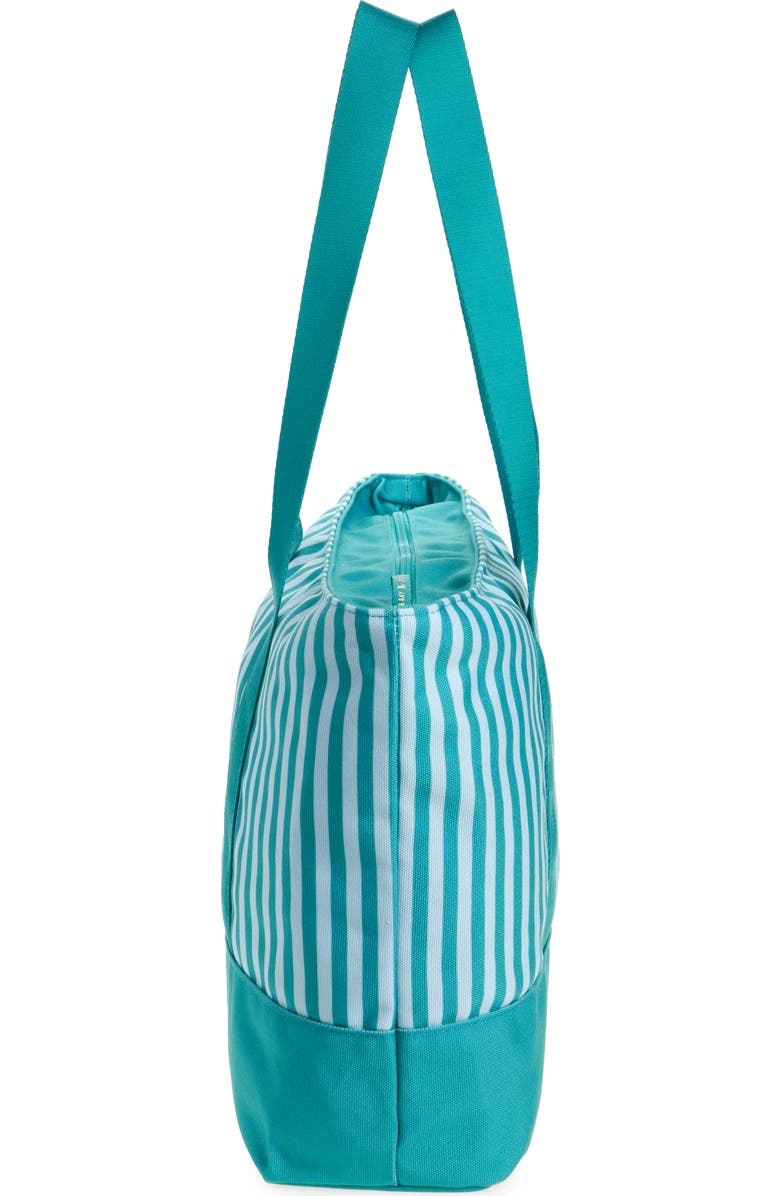 DOCK AND BAY Stripe Canvas Beach Bag, Alternate, color, Pastel Pier