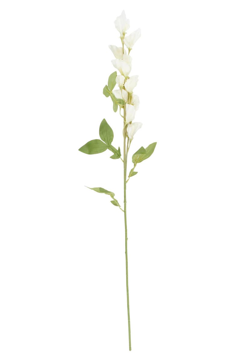 SONOMA SAGE HOME Set of 12 Sweet Pea Artificial Flowers, Alternate, color, White