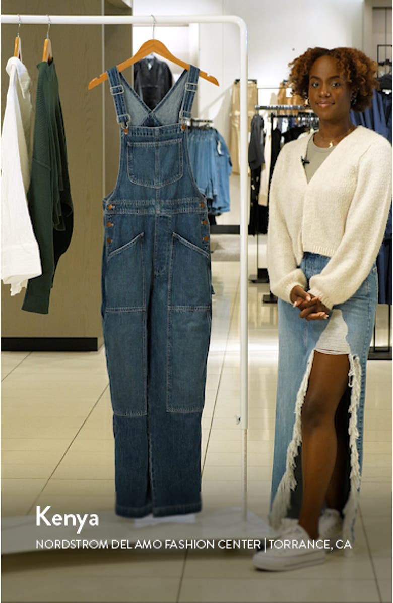 Oversize Denim Carpenter Overalls, sales video thumbnail