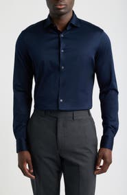 Canali Regular Fit Cotton Jersey Shirt