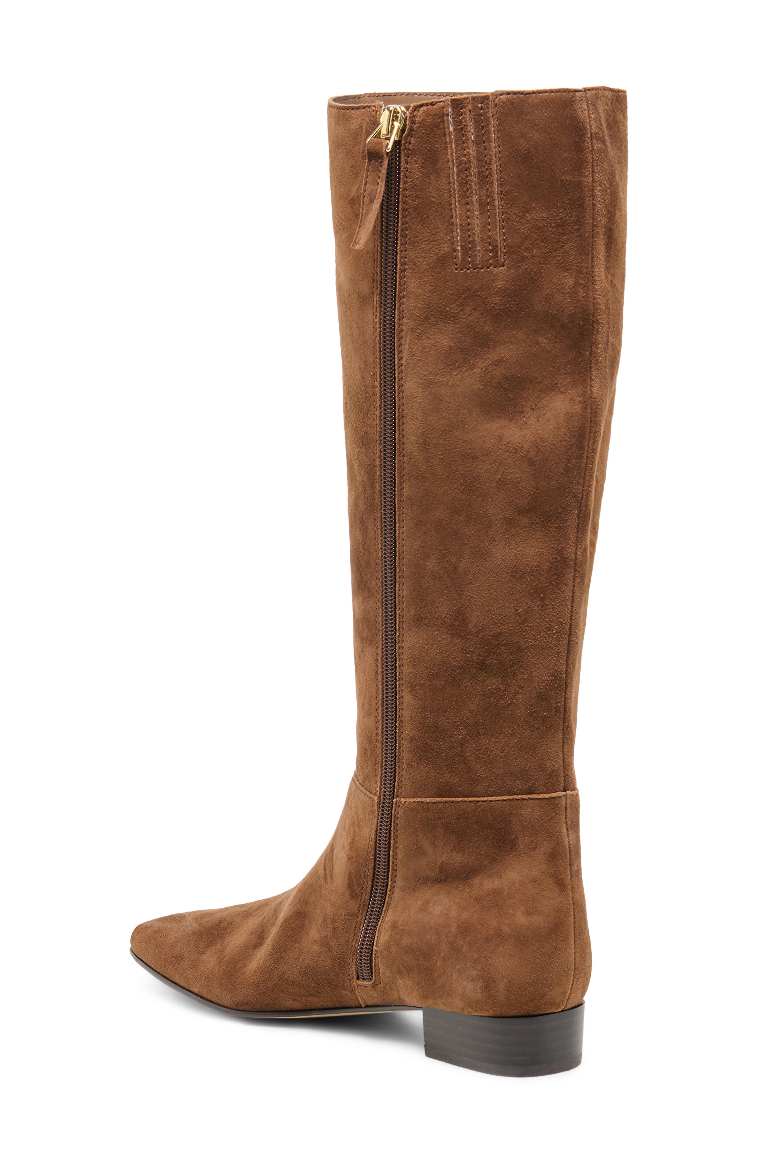 Tywin Leather Knee High Boot, Alternate, color, COCOA SUEDE