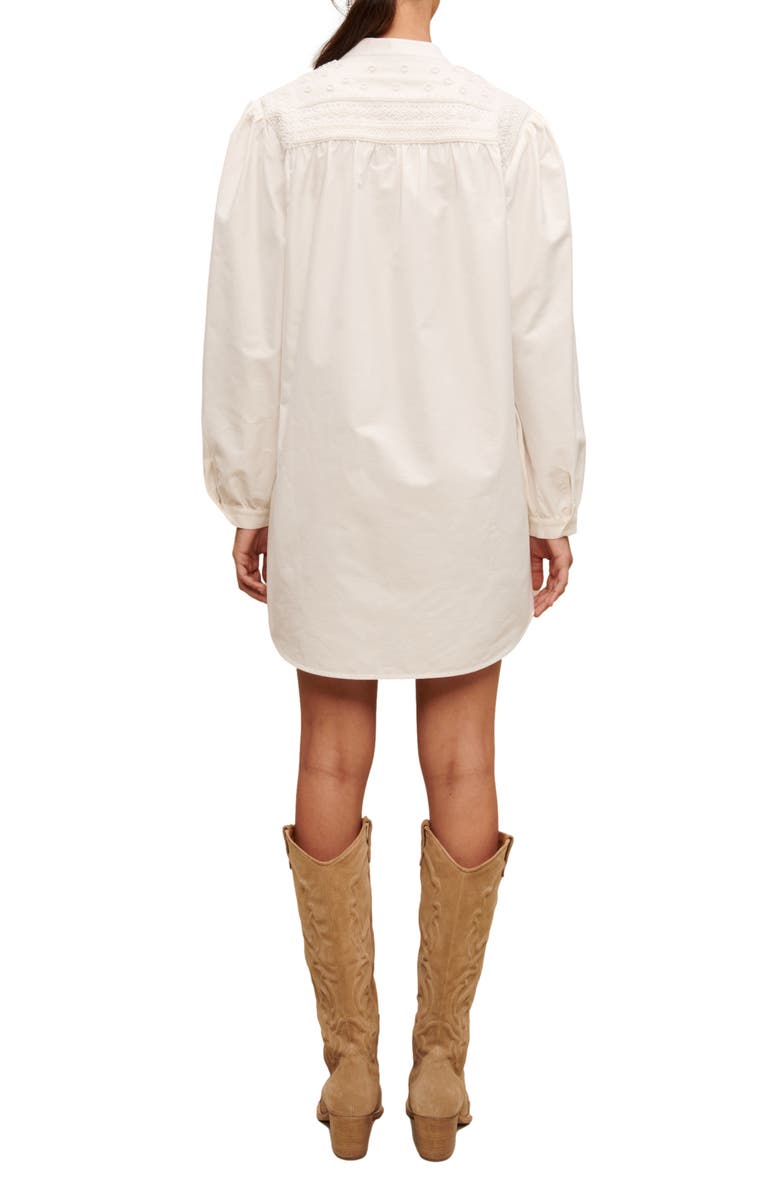 maje Rever Long Sleeve Shirtdress, Alternate, color, 