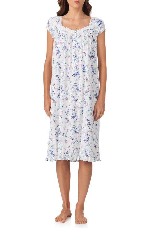 Waltz Cap Sleeve Stretch Cotton Nightgown
