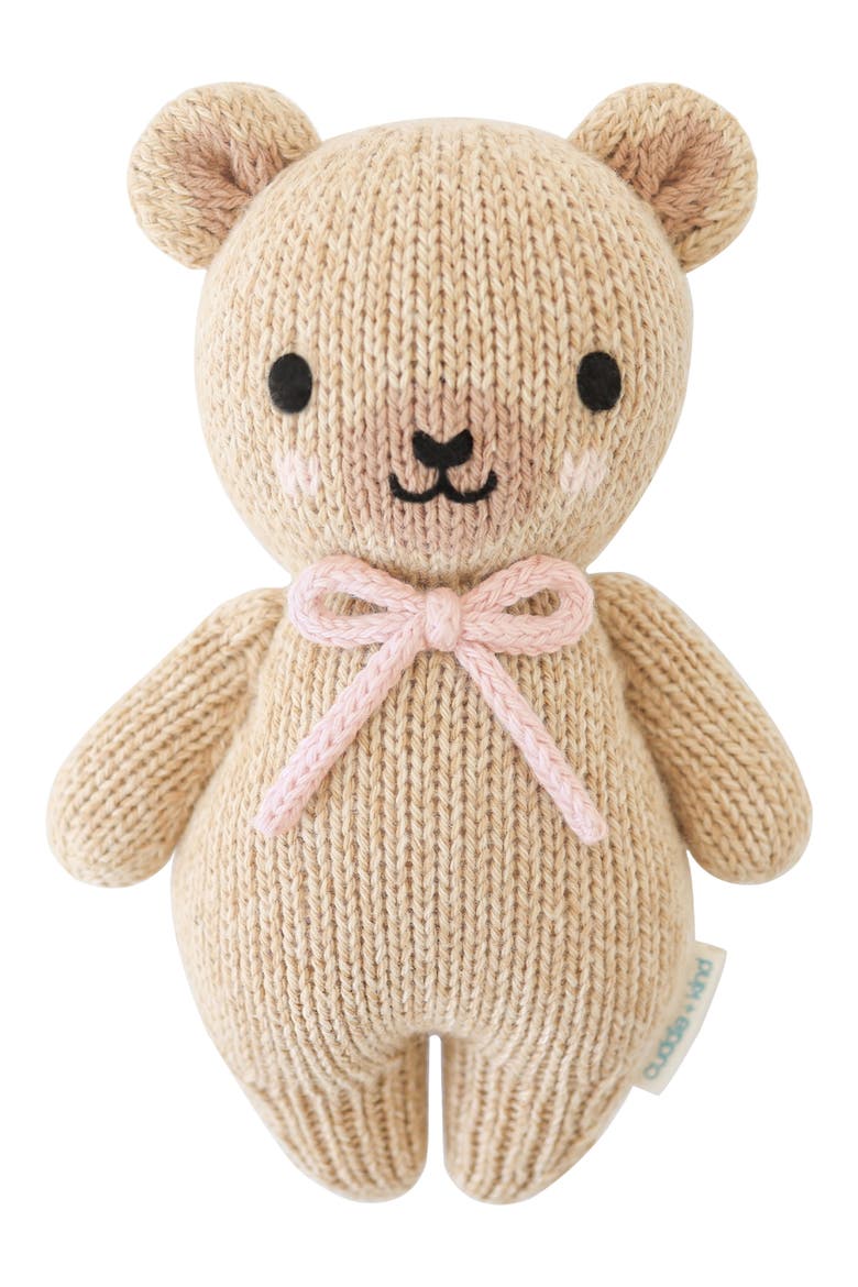 Baby Honey Bear Stuffed Animal, Main, color, PINK