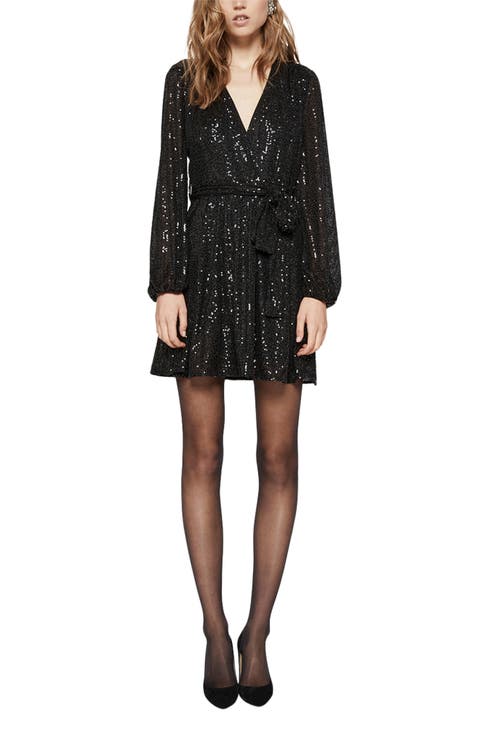 Bellissa Sequin Long Sleeve Dress