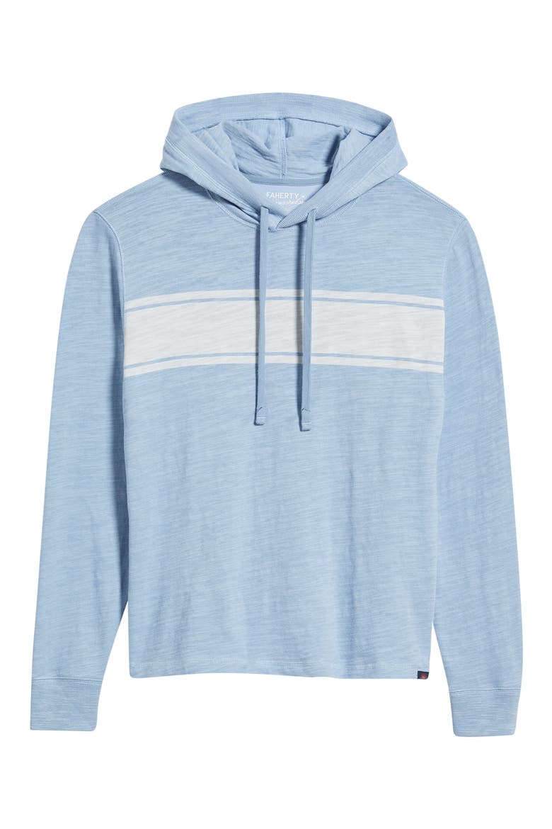 Sunwashed Slub Organic Cotton Hoodie, Alternate, color, BLUE ISLE SURF STRIPE