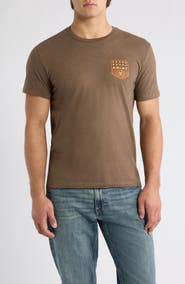 Ariat Striped Patriotic Badge Graphic T-Shirt