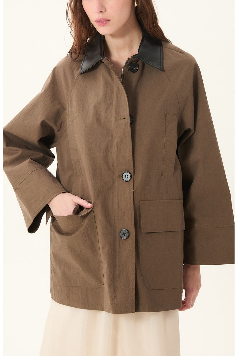 Montecarlo Cotton Blend Barn Jacket, Main, color, CHOCOLATE