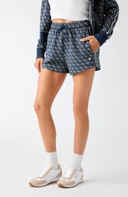 GUESS 4G Logo Jacquard Drawstring Shorts