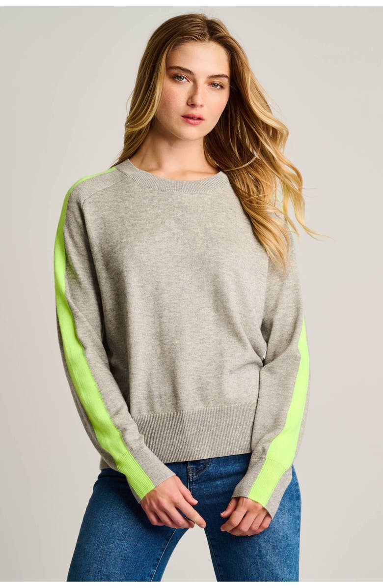Lisa Todd Stripefull Sweater, Alternate, color, Fog