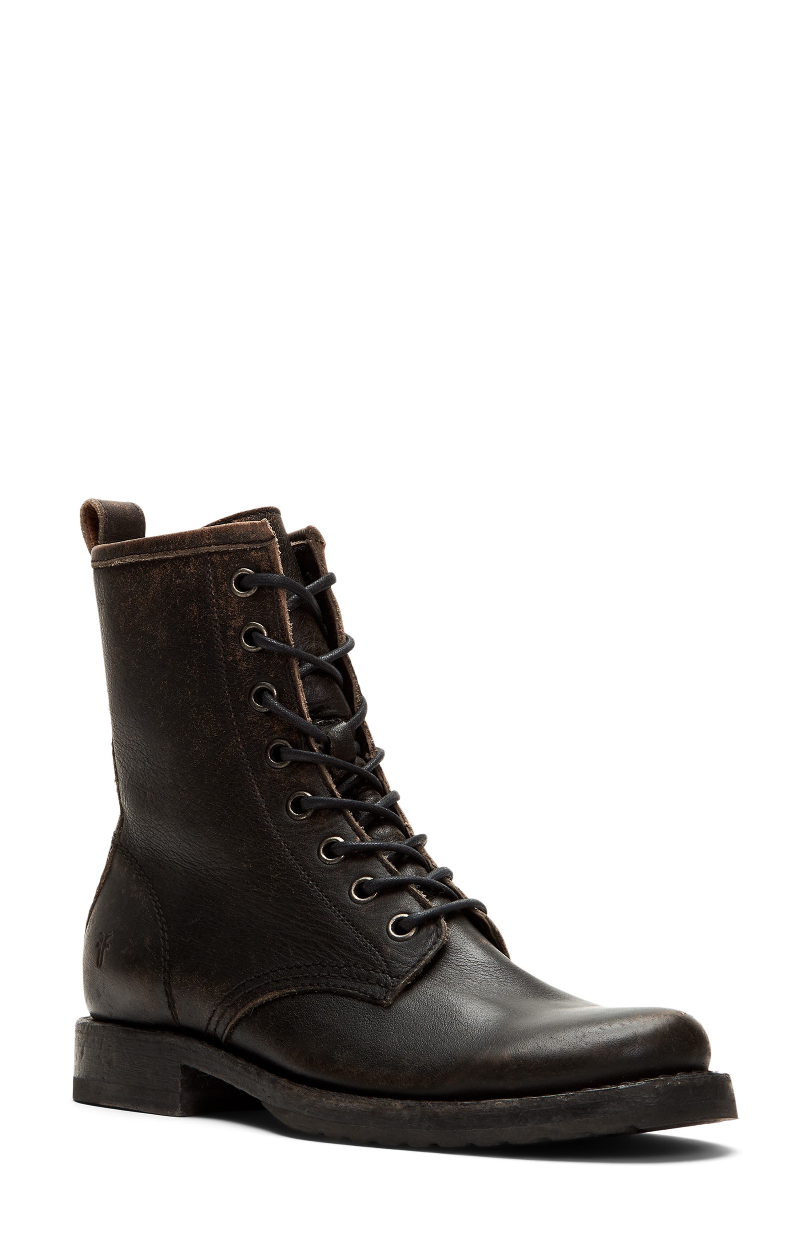 Frye Veronica Combat Boot, Main, color, 