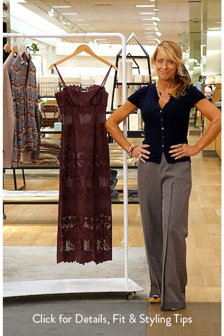 Willow Scalloped Floral Lace Midi Dress video