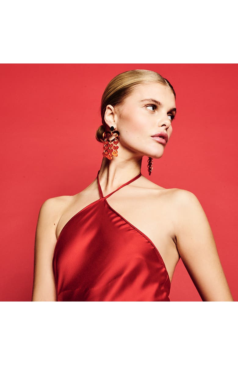 Toolally Heart Chandeliers - Sienna Red, Alternate, color, Sienna Red