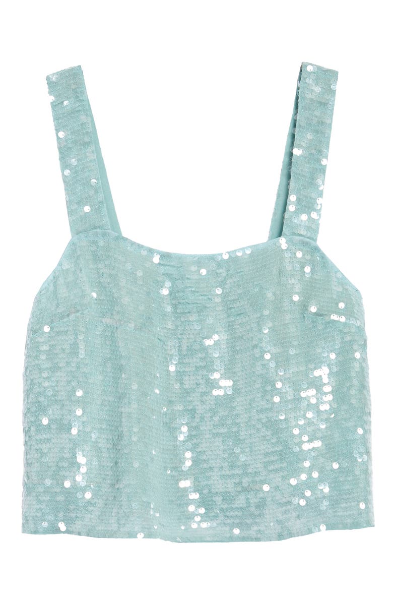 Veronica Beard Adi Sequin Crop Top, Alternate, color,