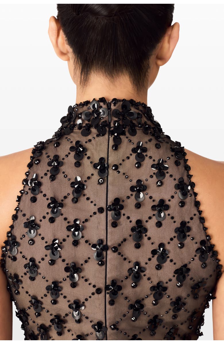 Jenny Packham Aurelia Dress, Alternate, color, Liquorice