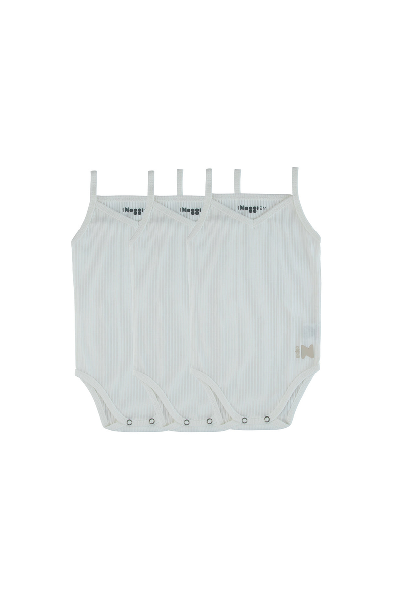 NoggiWear Ribbed Boys Bodysuit, Main, color, Off-White