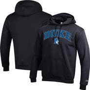 Champion Men's Champion  Black Duke Blue Devils Arched Logo Fleece Pullover Hoodie
