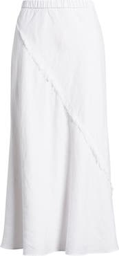 DKNY Linen Midi Skirt