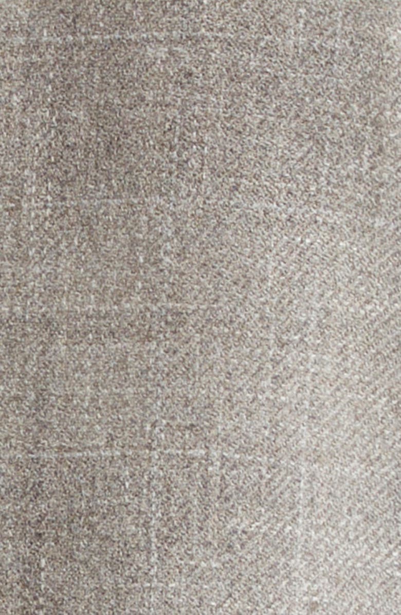 ZEGNA Windowpane Wool Blend Sport Coat, Alternate, color, Taupe