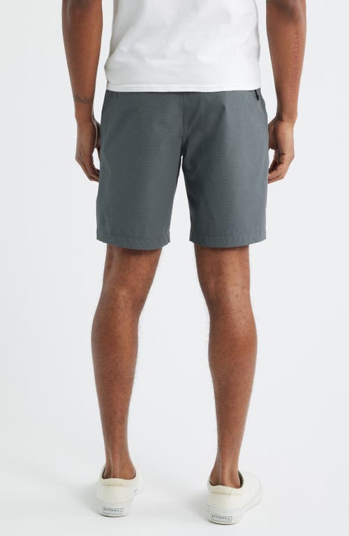 Roark Hytide Flat Front Hybrid Performance Shorts In Gray
