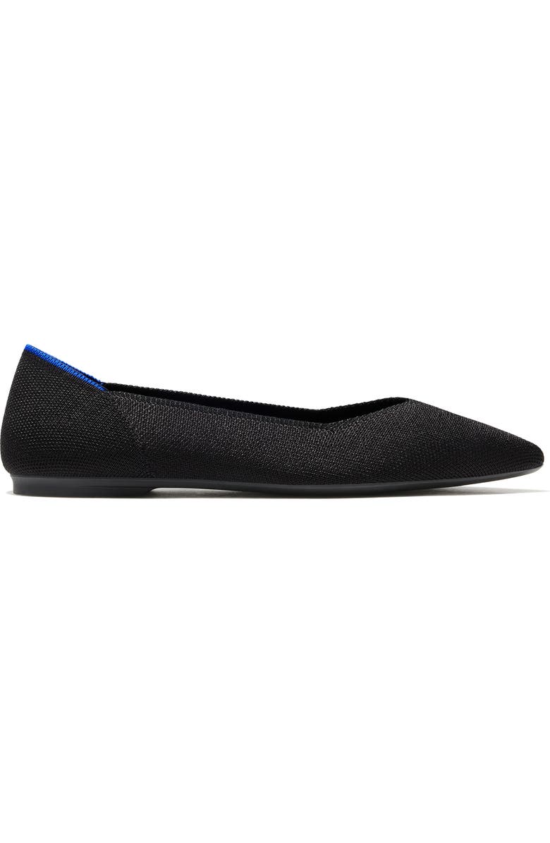 Rothy's The Point II Flat, Main, color, Black