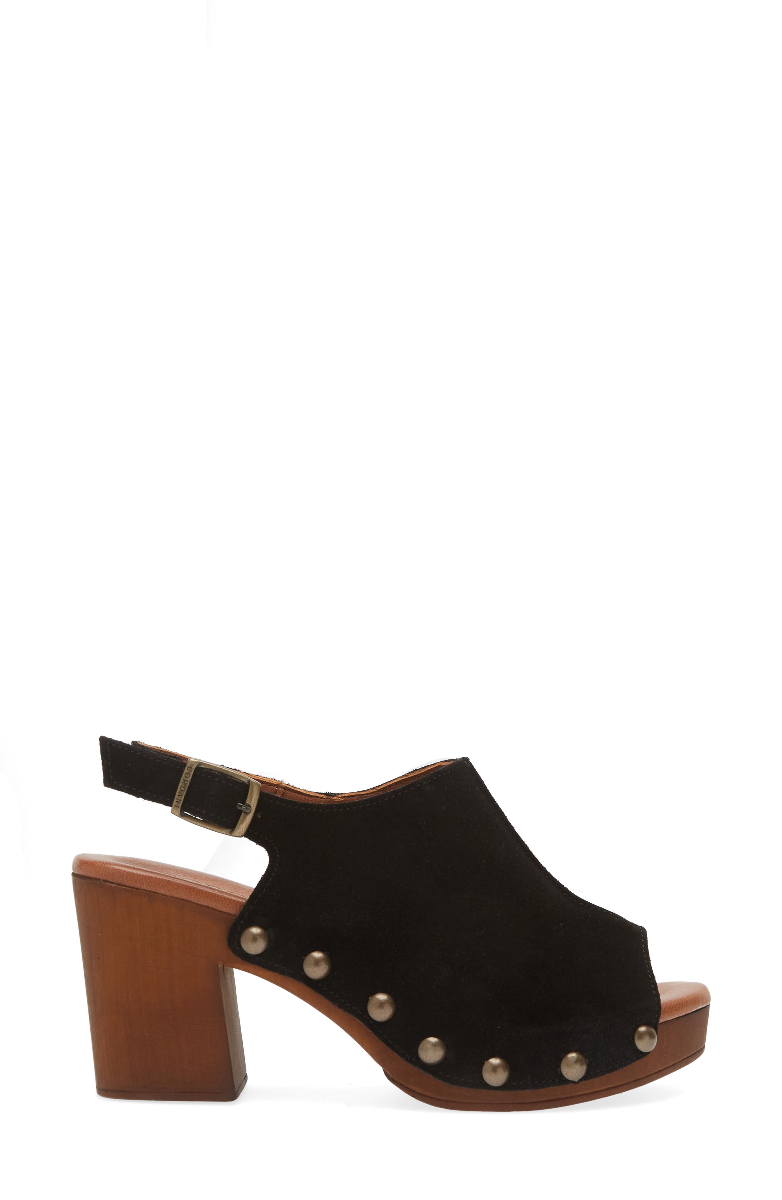 Cordani Winnie Slingback Sandal, Alternate, color, Camoscio Nero