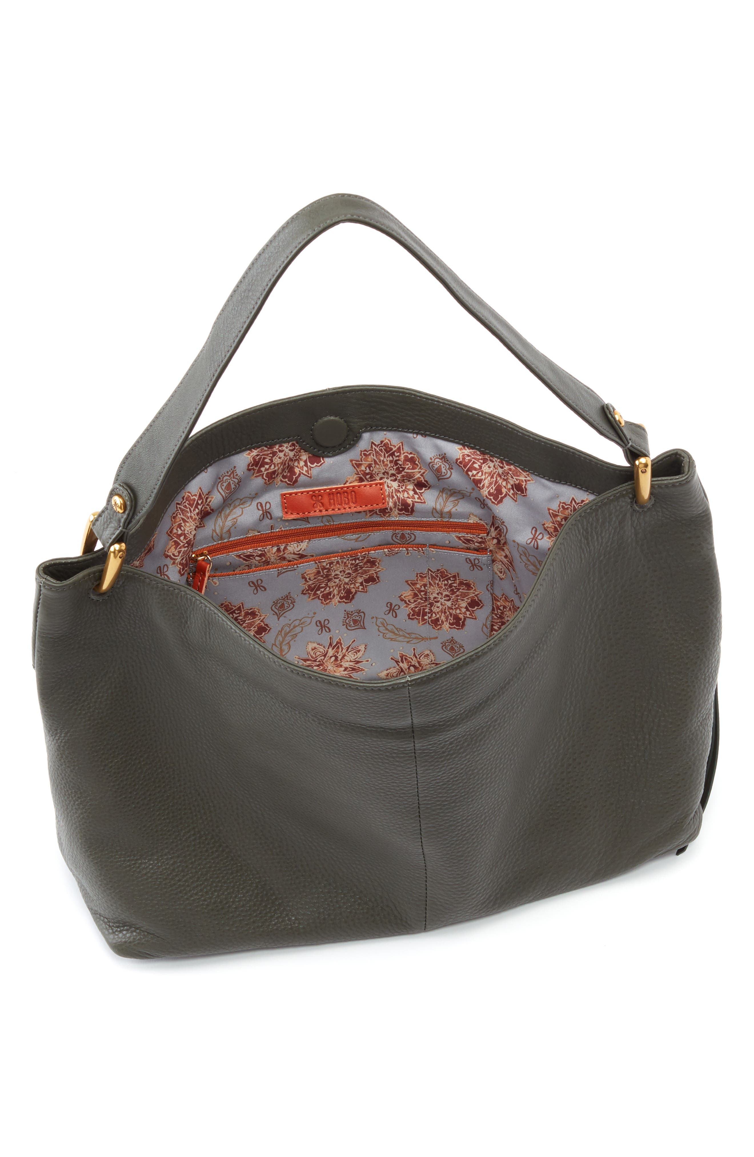 Ventura Leather Shoulder Bag, Alternate, color, SAGE BRUSH