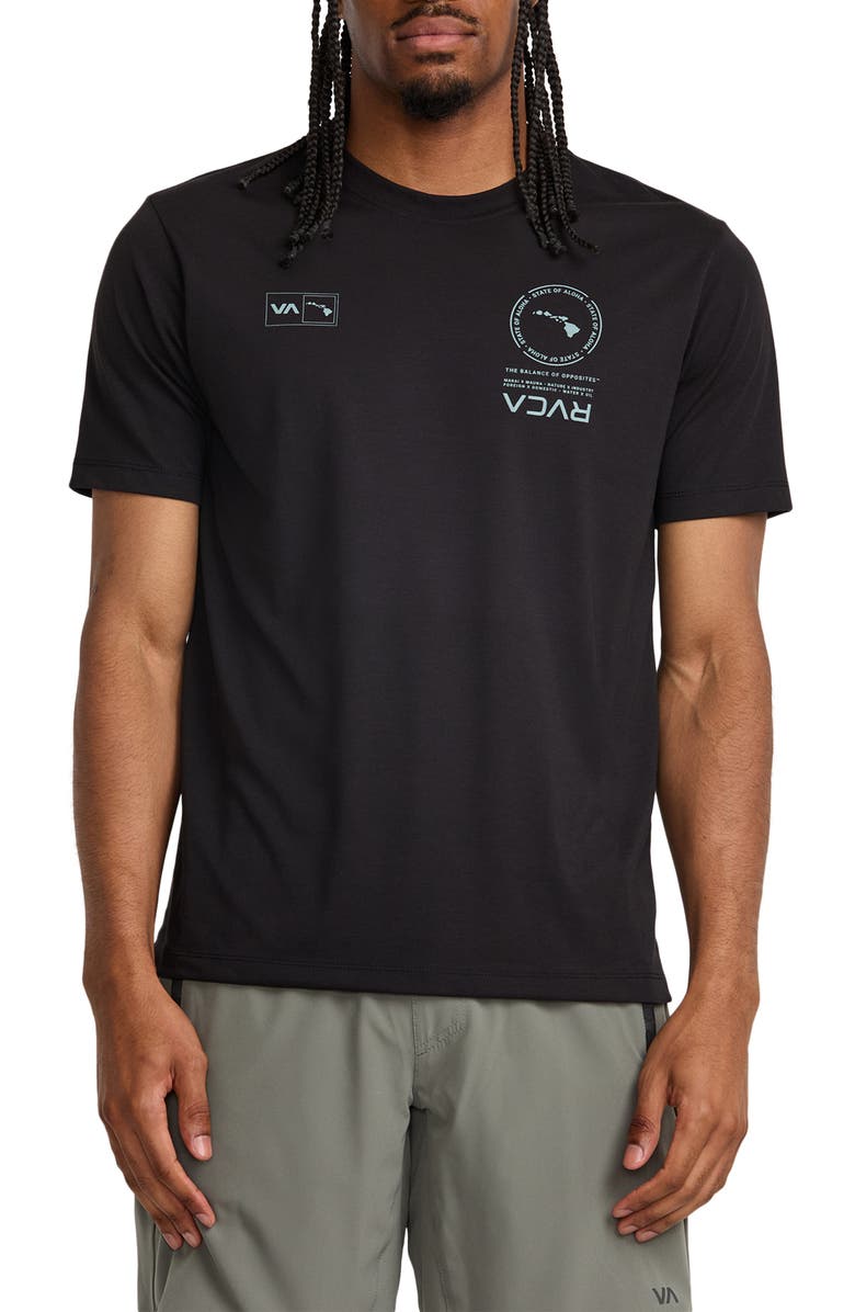 RVCA Hawaii Mark Performance T-Shirt, Main, color, 